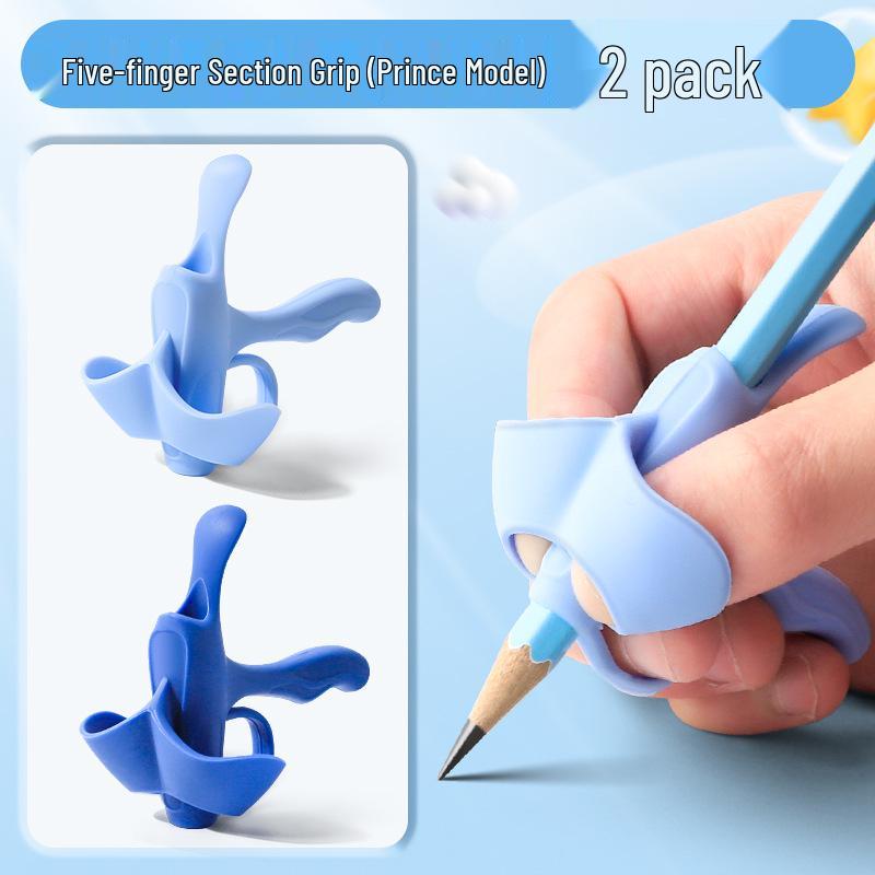 Uchwyt na ołówek pięciopalcowy do wczesnej nauki: Pomoc w pisaniu dla początkujących dla przedszkola i zerówki