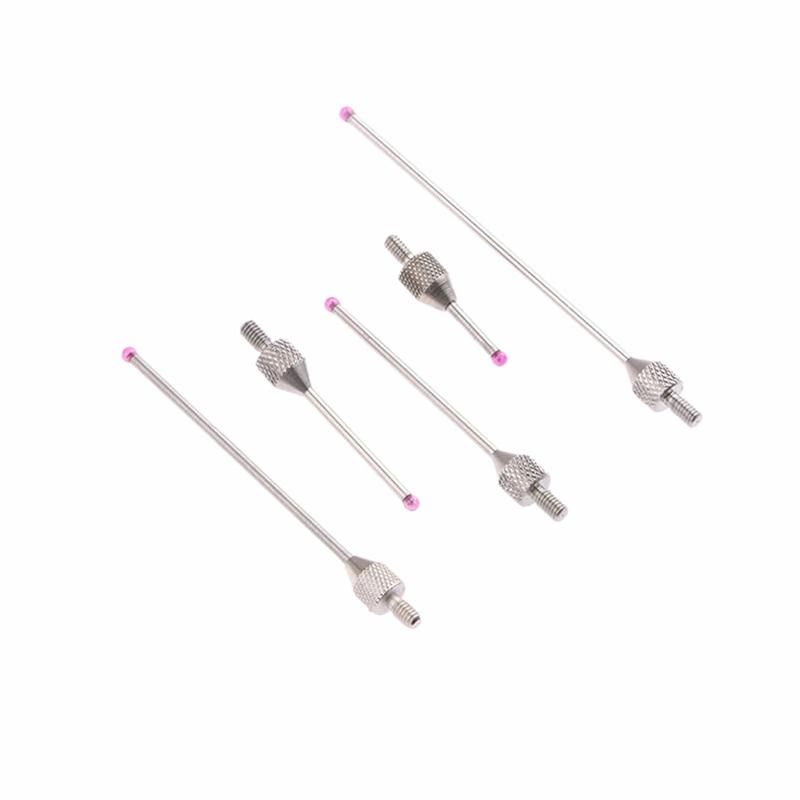 2Mm Ruby Tungsten Steel Head Od 10Mm 20Mm Measure Length M2.5 Thread Micrometer Height Lever Dial Test Gauge Tip Indicator Probe