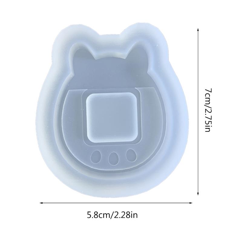 DIY Kitten Ornament Quicksand Silicone Epoxy Mold DIY Keychain Pendant Jewelry Crafting Mould for Valentines Love Gift