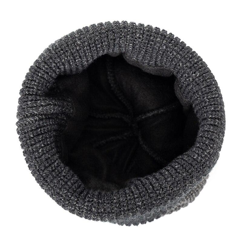 Unisex Two Tone Color Winter Hat Add Fur Lined Flanging Cap Stylish Soft Beanie Hats For Men Women Warm Outdoor Ski Sports Hat