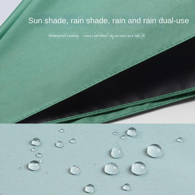 Capsule Umbrella Small and Portable Solid Color Sunshade for Women and Rain Dual Use Protection KTY