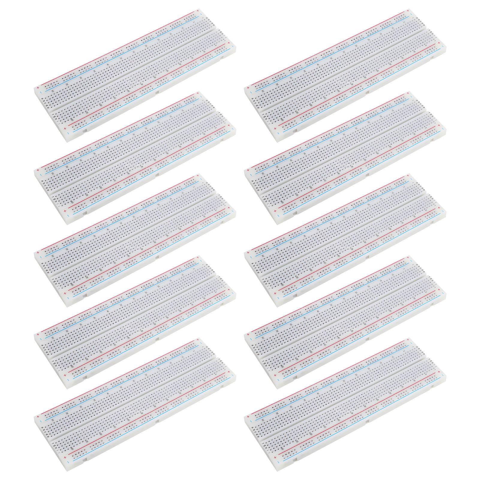 

10 шт. Безпаяної макетної плати ABS 5,6x16,5x0,85 см 830 балів для експериментального тестування