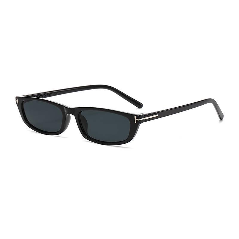 Classic T-Shaped Rivet Large Frame Sunglasses - Retro Modern Street Style for Men