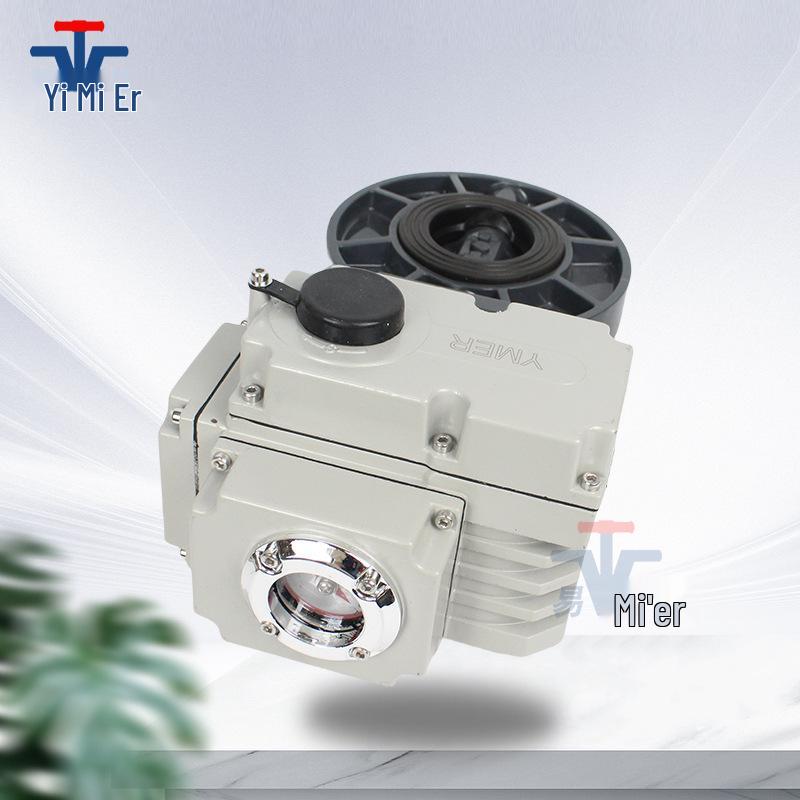 YMER Electric 10UEUD Butterfly Valve for Irrigation/Sewage, AC220V/DC24V, Three-Wire Two-Control, Reversible Polarity