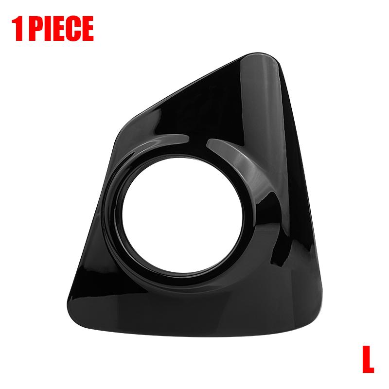 

Car Front Left Right Fog Light Lamp Trim Cover Bezel Frame for Toyota Corolla S 2014 2015 2016 Parts Replacement Glossy Black 1pc Left
