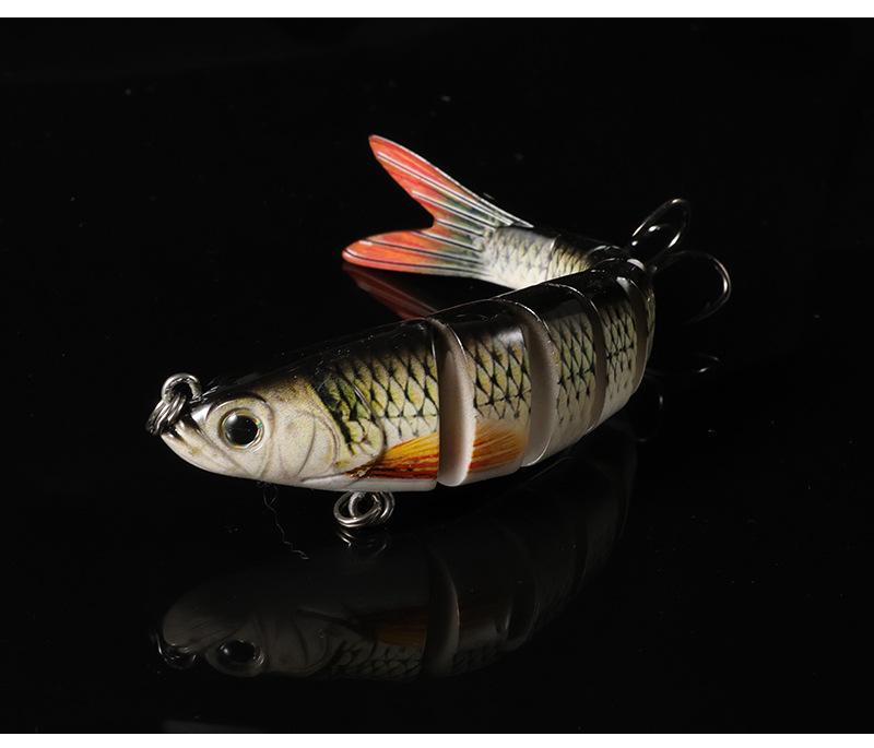 Best-Selling Realistic Multi-Jointed Fish Bait, 26g, 12cm, Eight-Section Sinking Lure for Sea Fishing