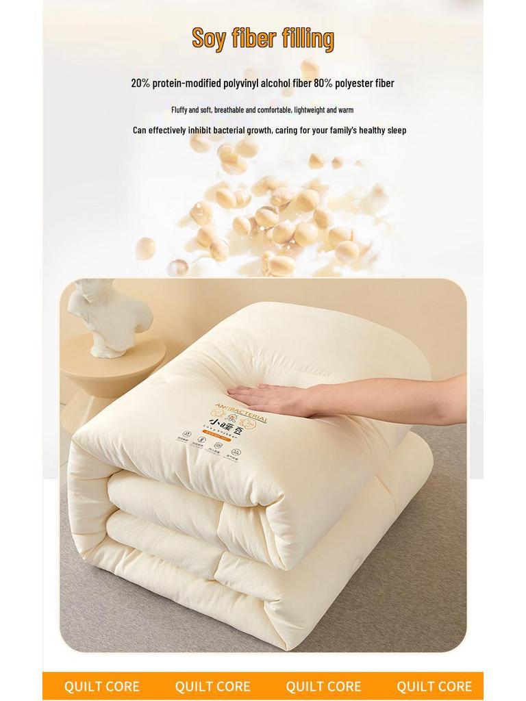 Class A Thickened Soy Fiber Quilt for All Seasons: Winter, Spring & Autumn, Air Conditioning & Parent-Child Use