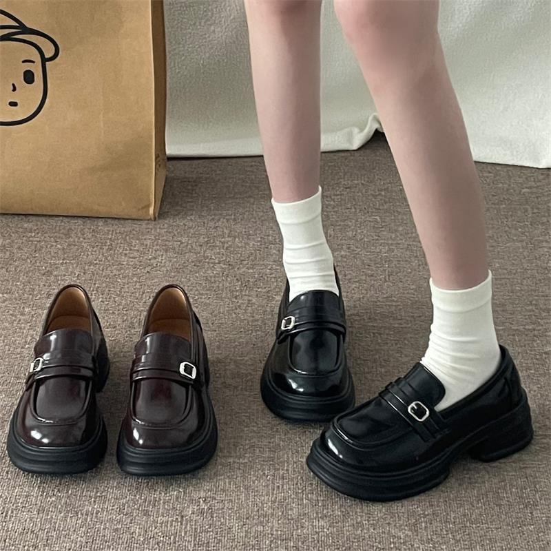 2025 Spring Mary Jane British Style Platform Loafers - Exquisite Slip-On Leather Shoes for JK Uniforms