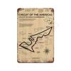 Vintage F1 Formula Racer Poster Metal Tin Sign Plaque Aesthetics Racing Monaco Grand Prix Circuit Track Wall Art Home Room Decor