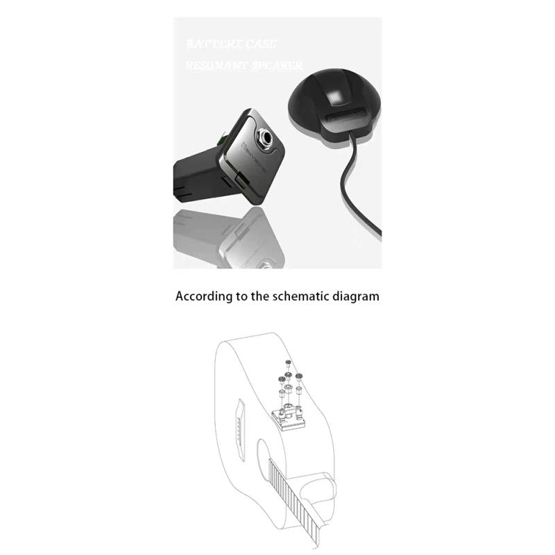 Resonance Pickup Klasyczna gitara ludowa Korektor akustyczny Kompatybilne z Bluetooth Nagrywanie wewnętrzne