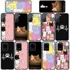 For Motorola Moto Edge 70 60 50 G54 G86 Samsung Galaxy S25 iPhone 17 16 15 Xiaomi Redmi Note 14 13 Pro Max Phone Case Comics Cat Meow Lovely Cartoon