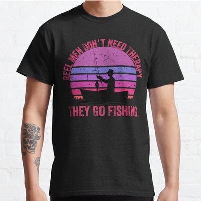 Men Fashion Casual Short Sleeves Reel Men Do Not Need Therapy Tops Aesthetic Vintage Oversized T-shirts