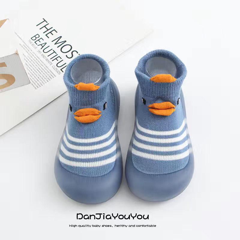 Summer/Autumn Baby Walker Shoes - Soft Sole, Non-slip Rubber Cartoon Floor Sock Shoes for Infants
