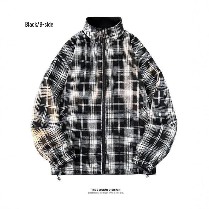 CleanFit Men's Autumn/Winter Double-Sided Baseball Jacket