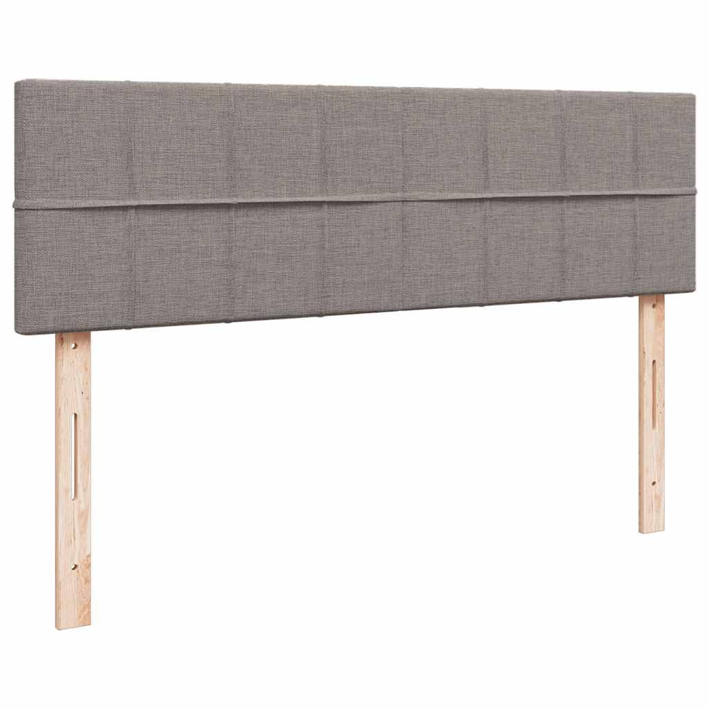 Ottoman Bed with Mattress Taupe 140x190 Cm Fabric