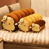 Cuscino Peluche Creativo Uovo Fritto su Toast: Cuscino a Forma di Striscia Lunga per Abbracciare per Ragazze