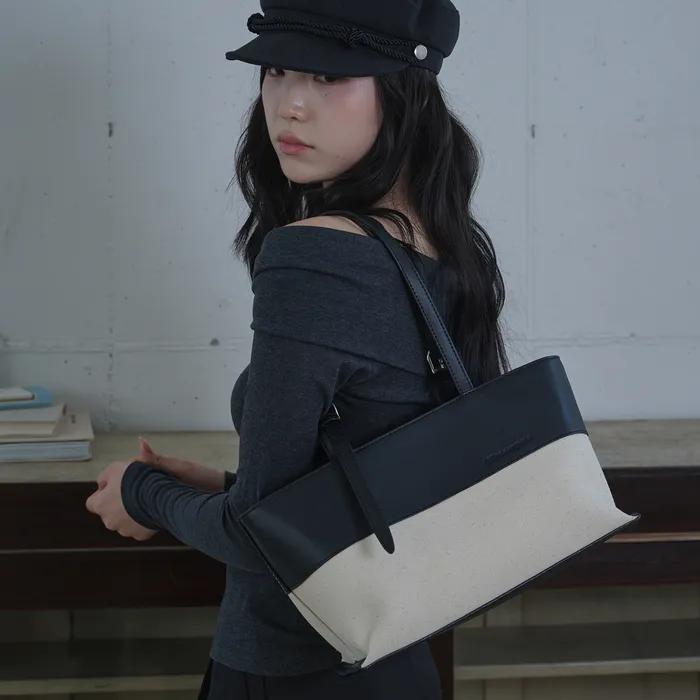 Bella Leather Canvas Bag