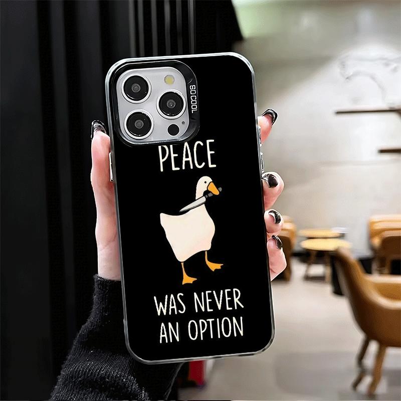 Funny Cartoon Goose Game Shockproof Phone Case for iPhone 17 Air 16 16E 15 Pro Max 14 Plus 13 Mini 12 Back Cover Anti Fall Funda