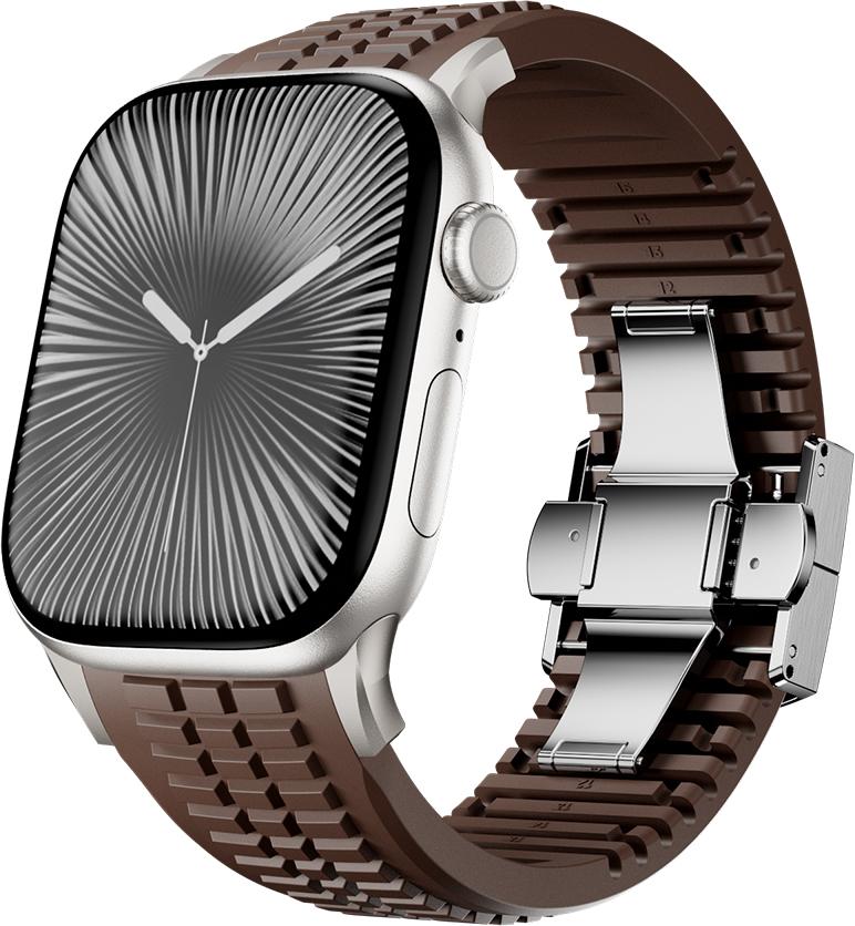 Silicone Band for Apple Watch Ultra 3 2 49mm Series 11 10 46mm Sports Strap for Iwatch 9 8 7 6 5 4 SE 2025 44mm 45mm Watchband
