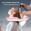 Foldable Inflatable Shampoo Basin: Convenient Hair Washing Tool for Home, Elderly, and Pregnant Use