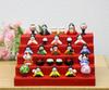 Glass Square Adorable Glass Hina Doll Display Set 5-Tier (Small)