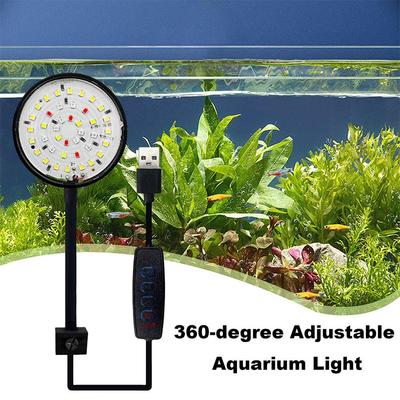 USB Aquarium LED Lamp Fish Tank Light Decor Aquatic Mini Light Modes Spectrum Plant Full Lightness Clip Multiple Dimmable 5 K1Y6