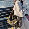 Vintage Leopard Canvas Shoulder Shopper Bag for Women 2026 Large Woman Tote Bag Fashi Designer Female Handbags Purses Bolsas