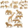 Gold Animal Figurine With Pliable Plastic Wildlife Model For Gift And Collection Display