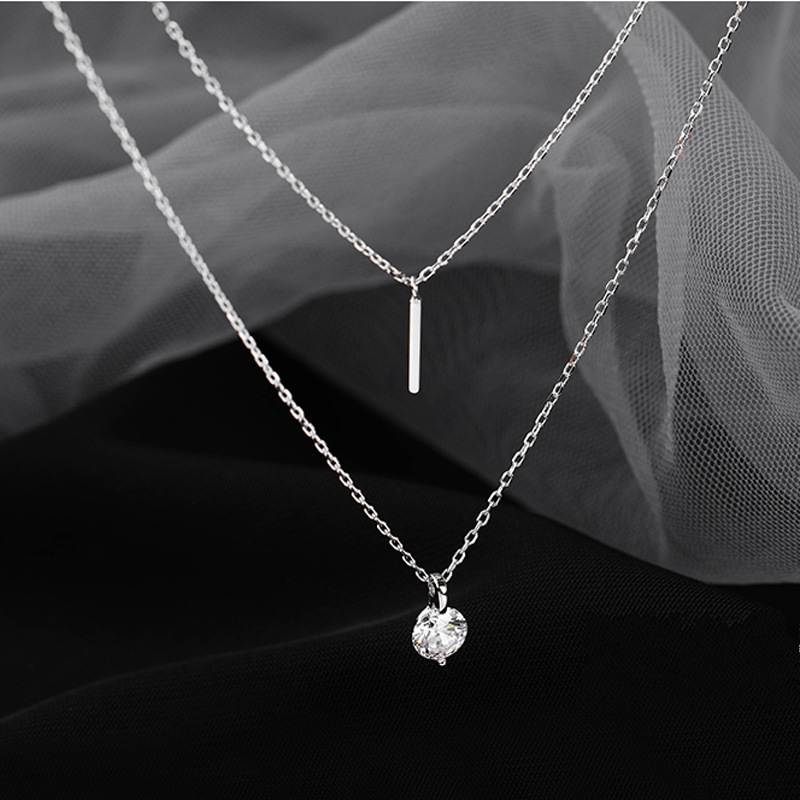 Long Round Double Layer Ladies Necklace 