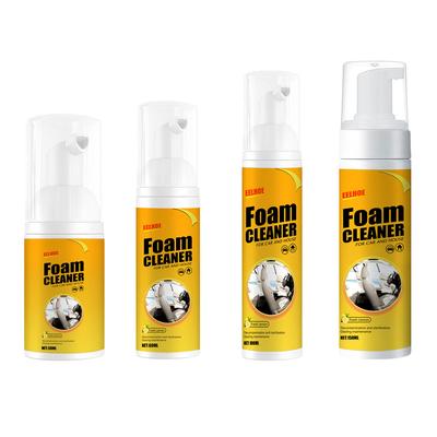 30/60/100/150ML Foam Cleaning Agent Leather Curing Agent Bubble Cleaning Spray Car Interior Wash Maintenance for Auto Home Use