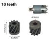 Durable Electric Hand Drill Gear 2Pcs 9-16 Teeth Parts Fit 550 775 Motor Shafts for Cordless Charging Drill Replacement