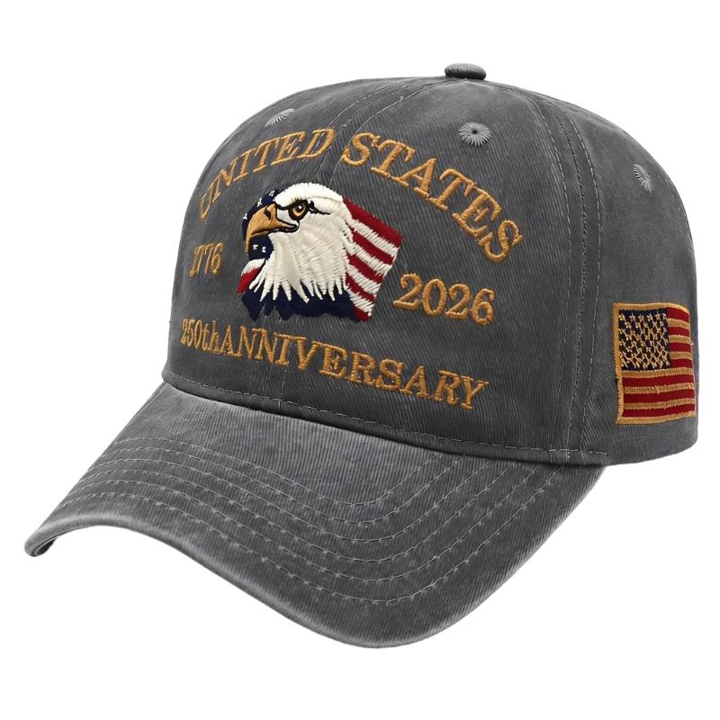 Breathable Baseball Cap For Outdoor Activities 250th Anniversary Of American Independence Lightweight Design