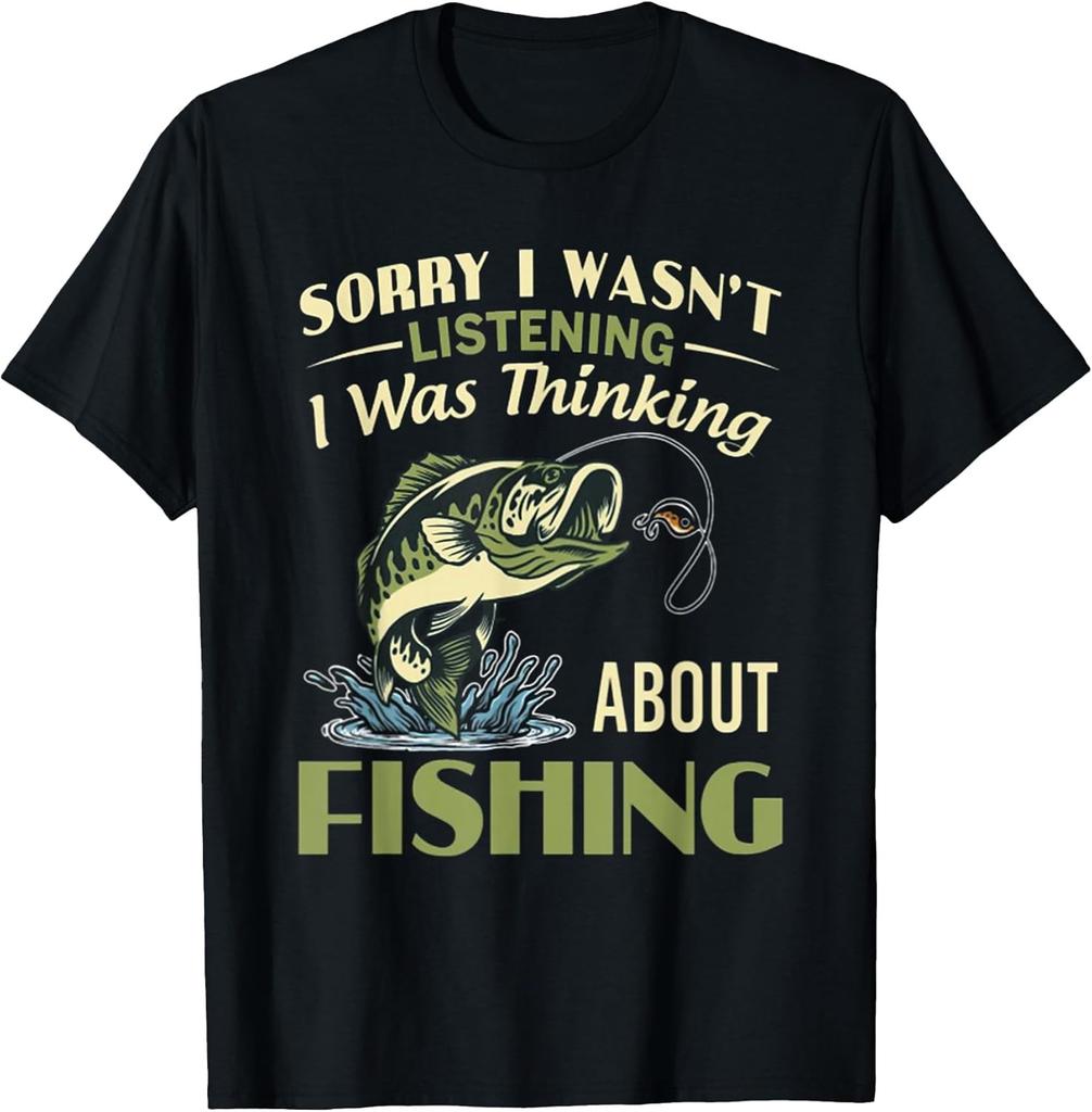 NEW LIMITED! Sorry I Wasn't Listening I Thinking About Fish Tee - MADE IN USA