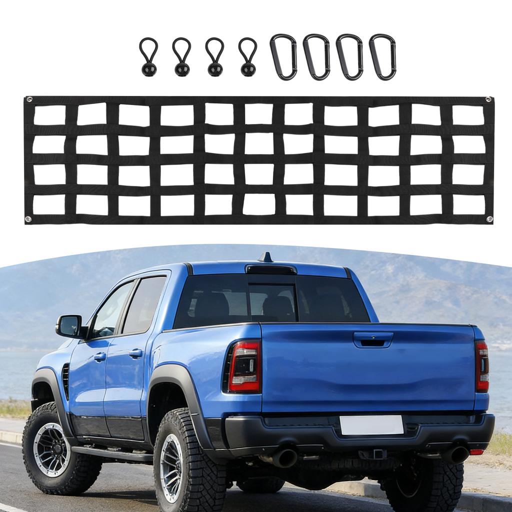 Rete per Portellone Robusta 60x18'' Cassone Pickup PER Chevrolet PER Silverado PER Ford F-150 PER GMC PER Dodge PER Ram