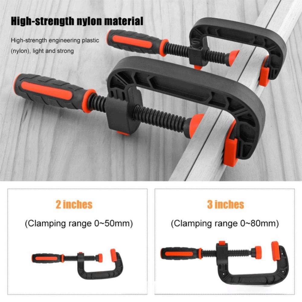 Engineering Plastic G Type Clamp Lightweight Design Spring Clamps Woodworking Clamp  Long Time Use