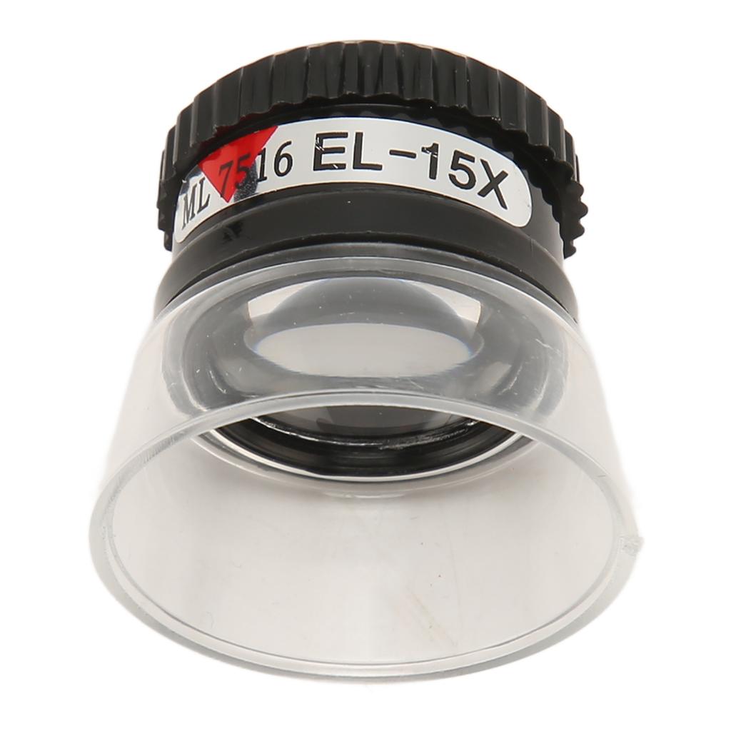 Cylindrical Magnifying Glass 15X Magnification Compact Light Cylindrical Magnifier for Reading Jewelry Watchmaker