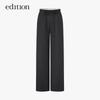 Edition Elite Wardrobe Wool Blend Straight-Leg Trousers