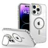 Transparent Bumper Magnetic Case For iPhone 17 17Air 16 15 14 Plus 13 12 Pro Max Magsafe Wireless Charge Metal Lens Holder Cover