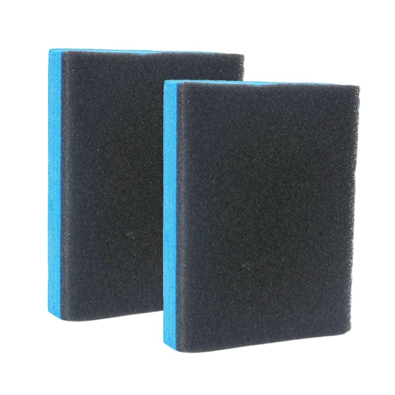 2pcs Vehicle Waxing Pad Sponges Automotive Detailing Accessories Car Ceramic Coating Applicator Sponge Block Universal
