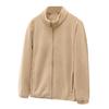 Women's Thick Fleece-Lined Jacket - Warm, Casual, Stand-Up Collar Cardigan for Autumn & Winter