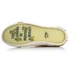 DISHINIMIQI X Li Ning Wave Canvas Hi Slip Resistant Abrasion Resistant High Top Skateboard Shoes Women's Yellow Black AGCQ202-3