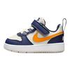 Nike Court Borough Low Recraft TD Blu Navy Mezzanotte Buccia d'Arancia Sneakers da Bambino Blu Chiaro-Legno di Miniera-Marrone Bianco DV5458-126