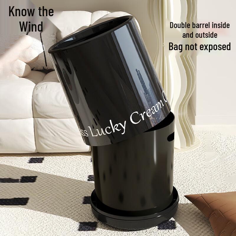 Thickened Dual Compartment Trash Can