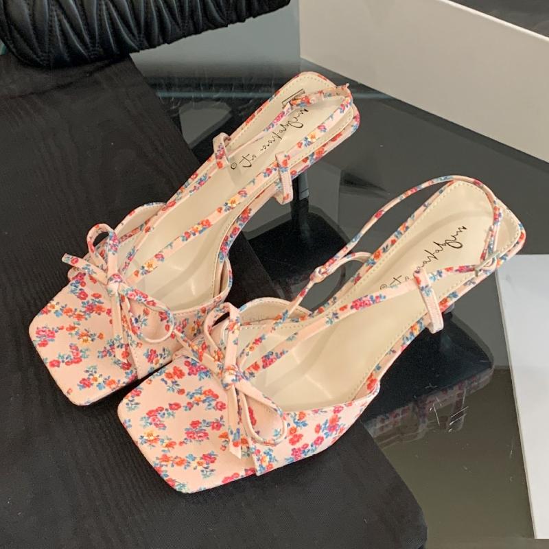 

Модные синие туфли-босоножки в горошек с бантом на высоком каблуке, женские, модные, с квадратным носком, ремешком на пятке и пряжкой, дизайнерская обувь, сексуальные туфли для платья с открытым носком 39 розовый