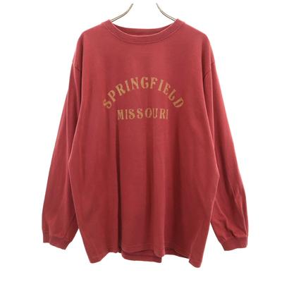 SCREEN STARS Long Sleeve T-shirt M Bordeaux Ron T Men's Used