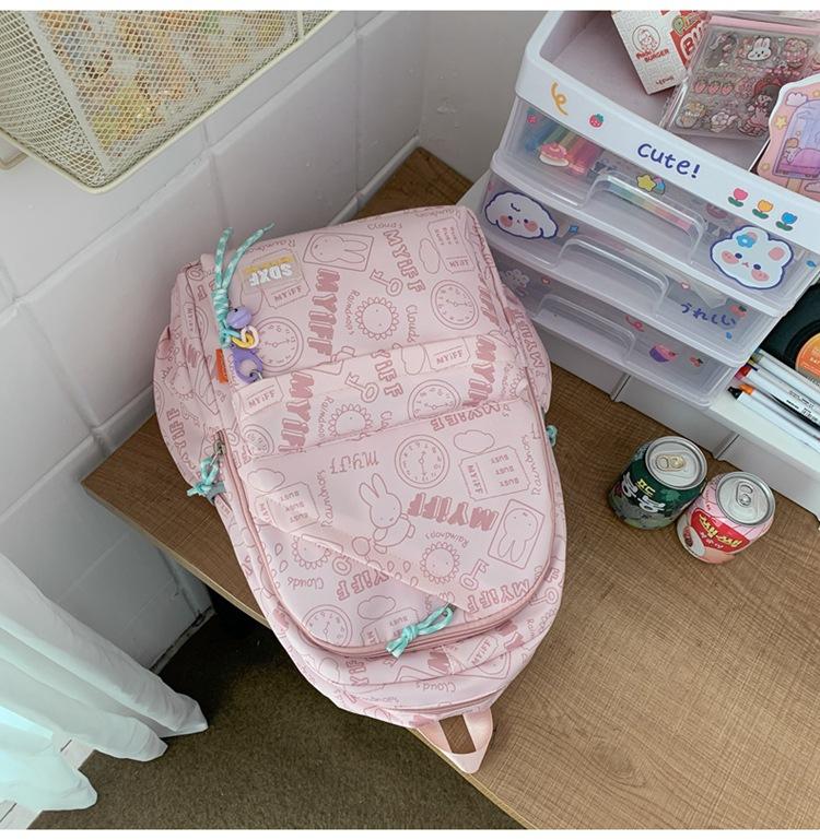 Schoolbag Student Cute Graffiti Large Capacity Backpack AVE