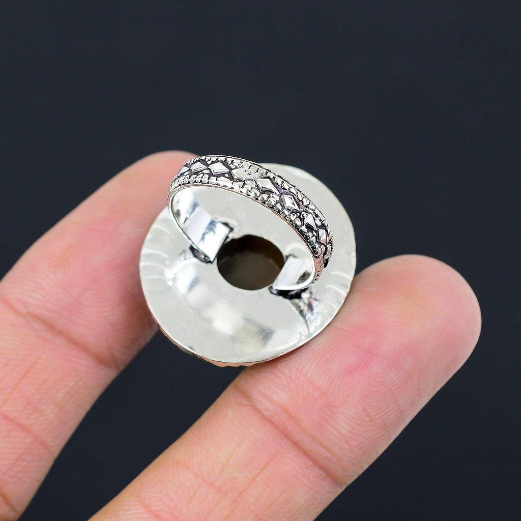 Easter Sale 925 Sterling Silver Botswana Agate Stone Daughter Unique Ring US 8.5