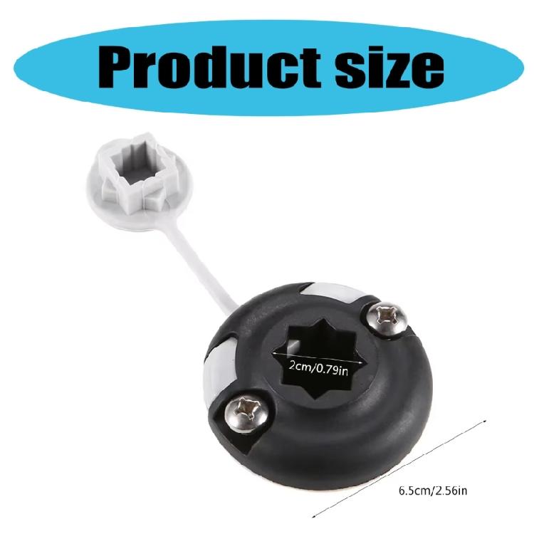 Boats Railing Mounting Base Canoes Kayak Star Mount Base Inflatable Boats Sea Fishing Rod Holder Mount Base Easy to Install