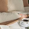 AVILA Decorative bedspread - beige, geometric pattern - 200x220cm