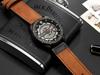 Curren 8301 Men's Leather Strap Business Calendar Watch